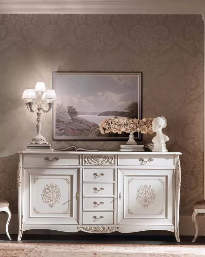 Gran Guardia Large Sideboard, 2 Doors, 7 Drawers by Francesco Pasi, Gran Guardia collection