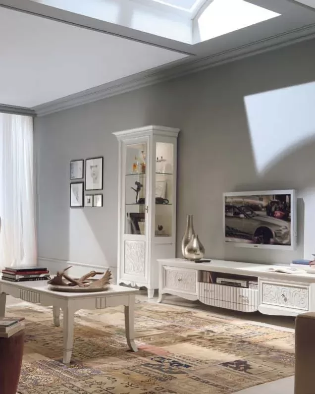 New Deco TV Base with Baskets and Drawer by Francesco Pasi, New Deco TV unit in solid cherry