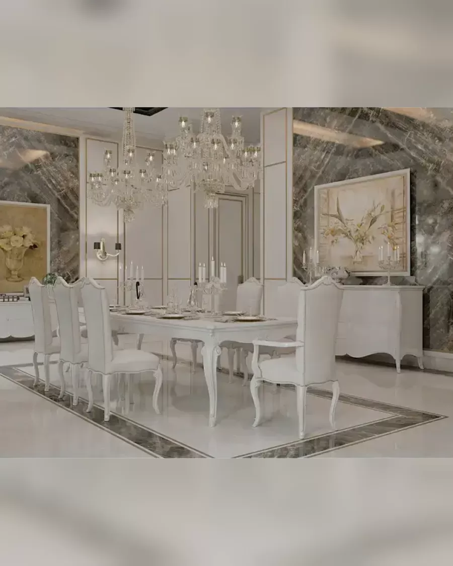 Tavolo da pranzo Opera 3009 di Francesco Pasi, tavolo da pranzo intagliato Opera