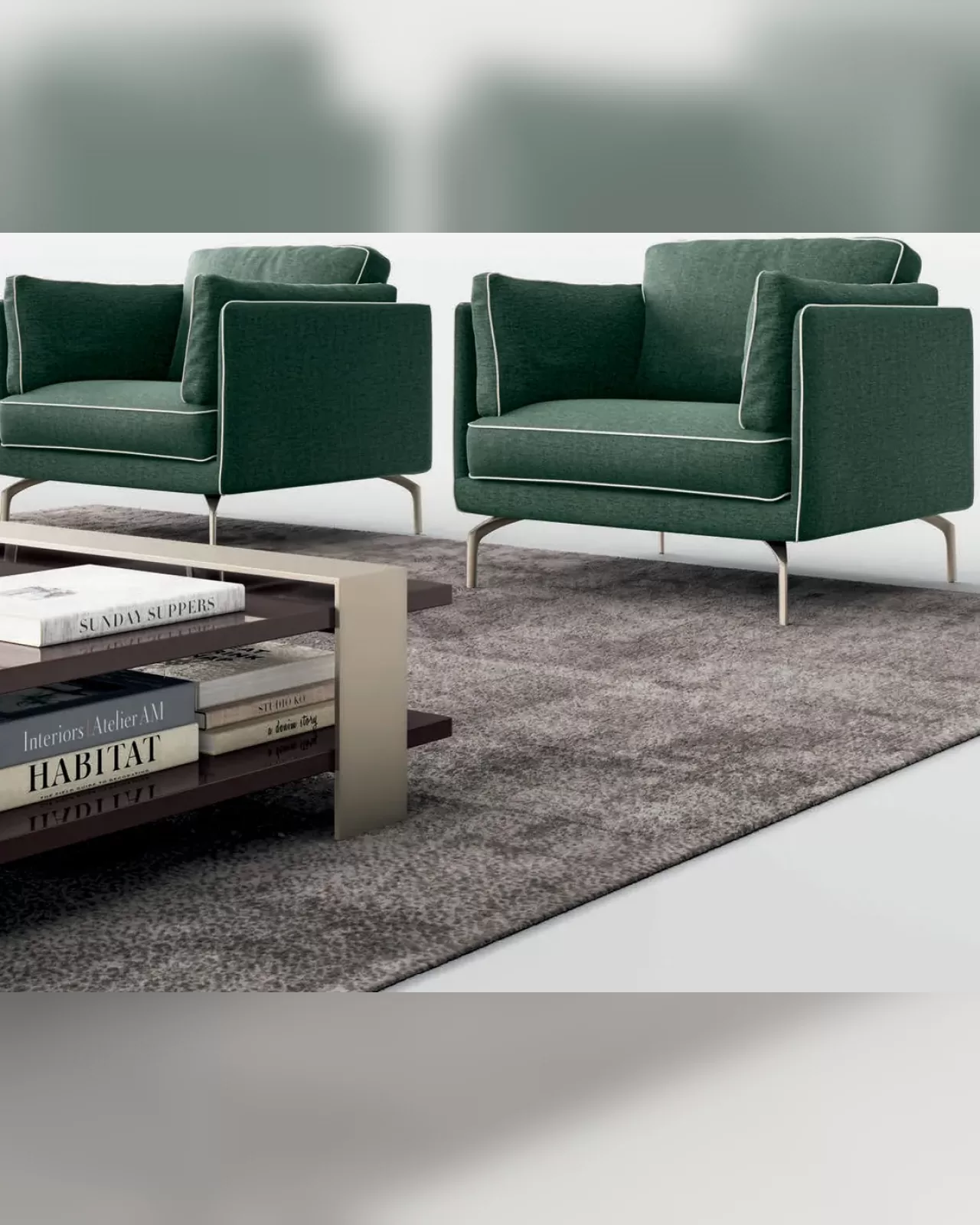 Milton Armchair by Dall'Agnese, a living room chair with goose down cushions