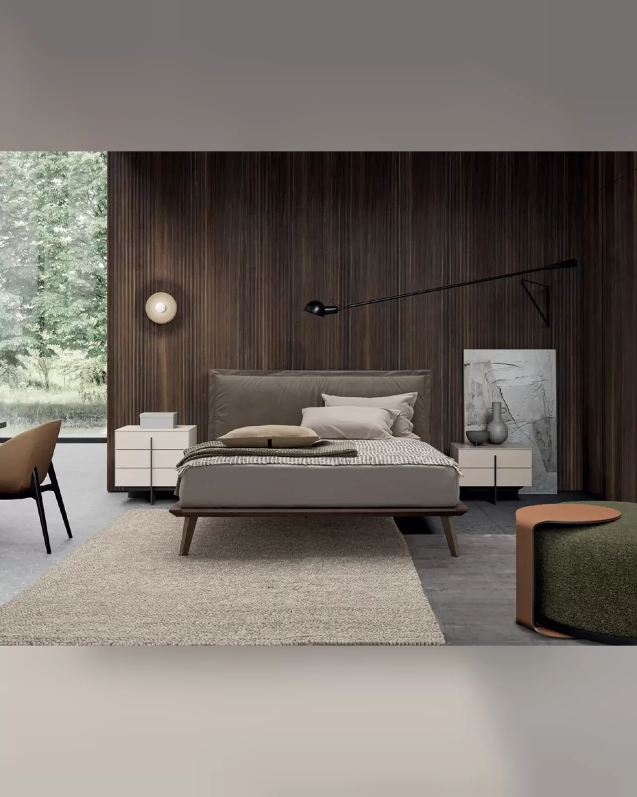 Morgan Bed, Dall'Agnese upholstered bed