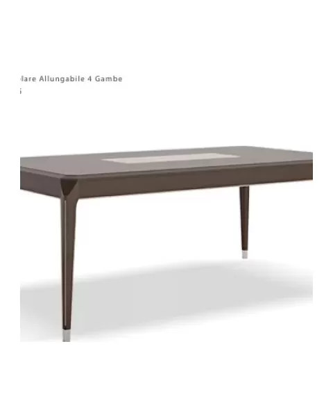 Icon Extendable Rectangular Table by Francesco Pasi, dining table beside the buffet cabinet