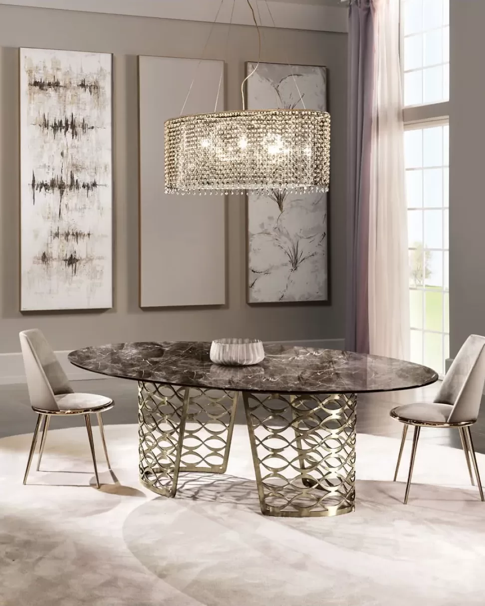Isidoro Dining Table by Cantori, modern Italian furniture made to order in Italy