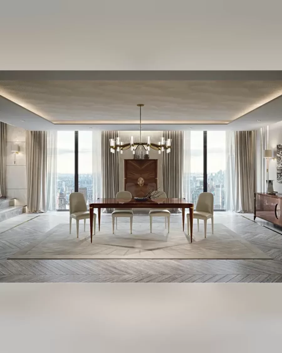 Ellipse Sideboard with Marble Oval by Francesco Pasi, luxury contemporary furniture