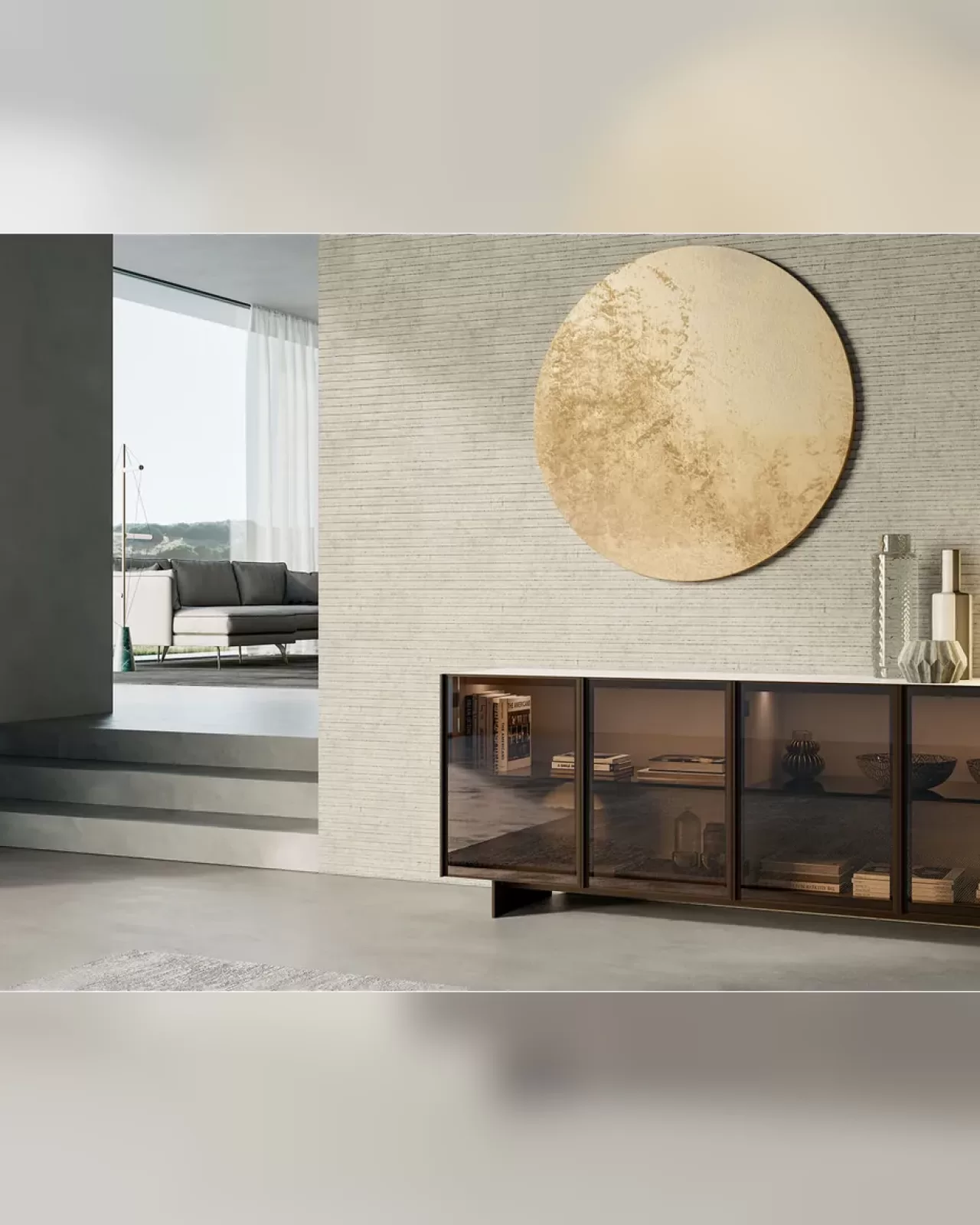 Glass Up Sideboard by Dall'Agnese, sideboard with glass doors