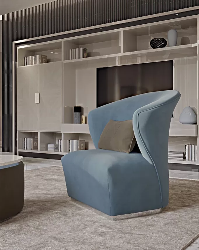 Icon Armchair by Francesco Pasi, to pair with an Italian leather couch