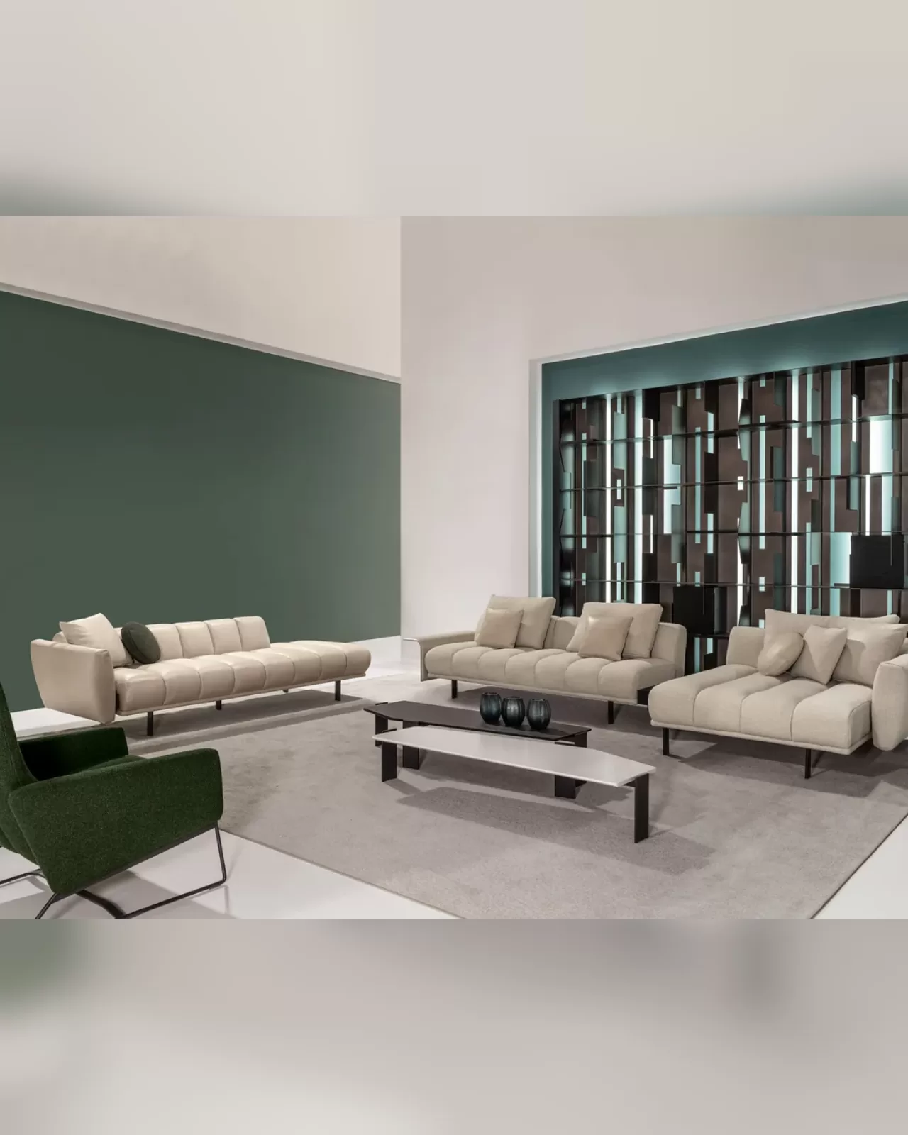 Blockbau Modular Sofa by Cantori, L shaped couch, made to order in Italy