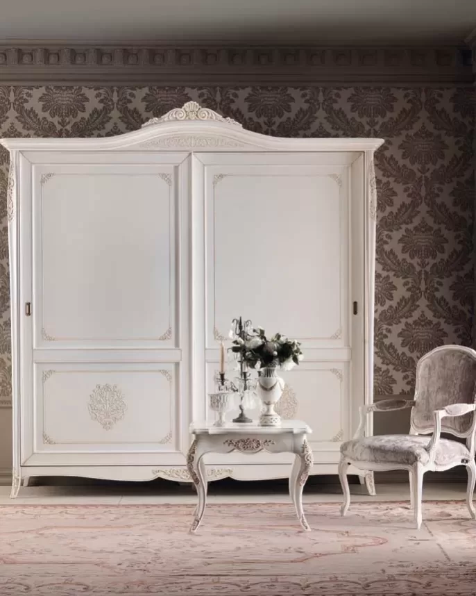 Gran Guardia Wardrobe, 2 Sliding Doors, Wood Panels by Francesco Pasi, wardrobe specified by door configuration