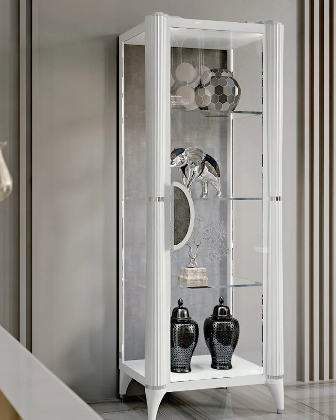 Ellipse One-Door Glass Cabinet, Ellipse Collection