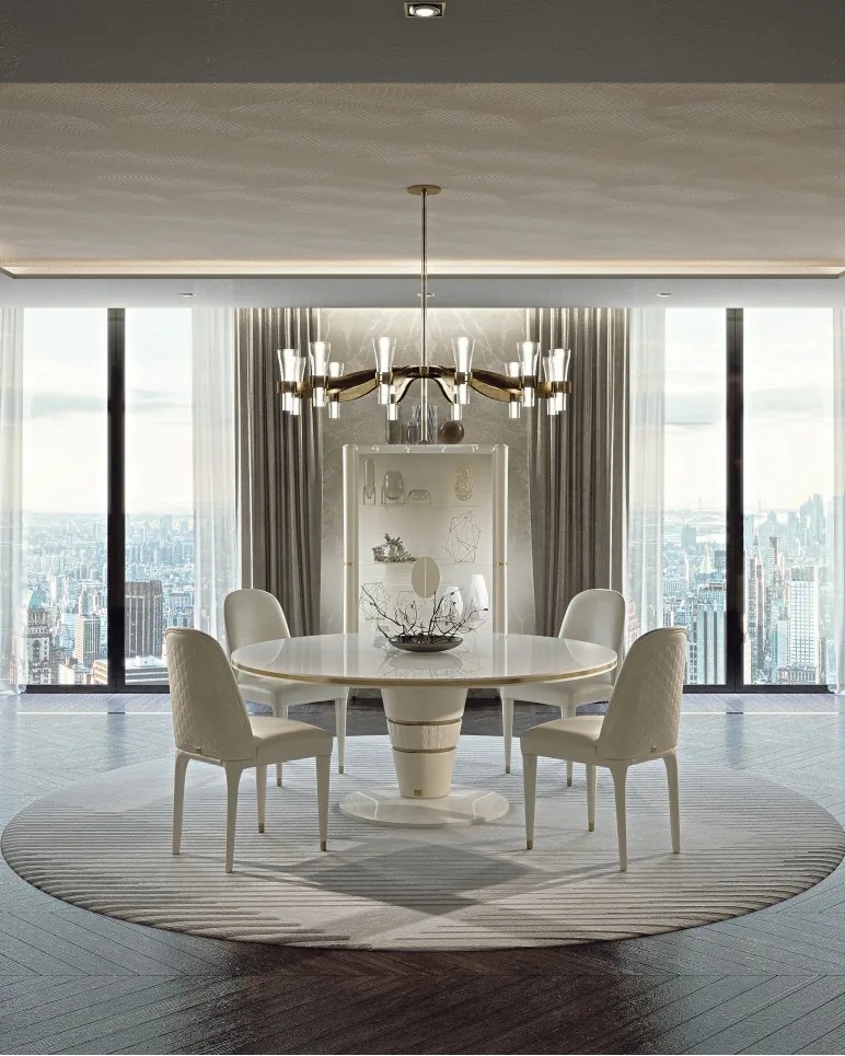 Ellipse Round Dining Table, luxury dining table