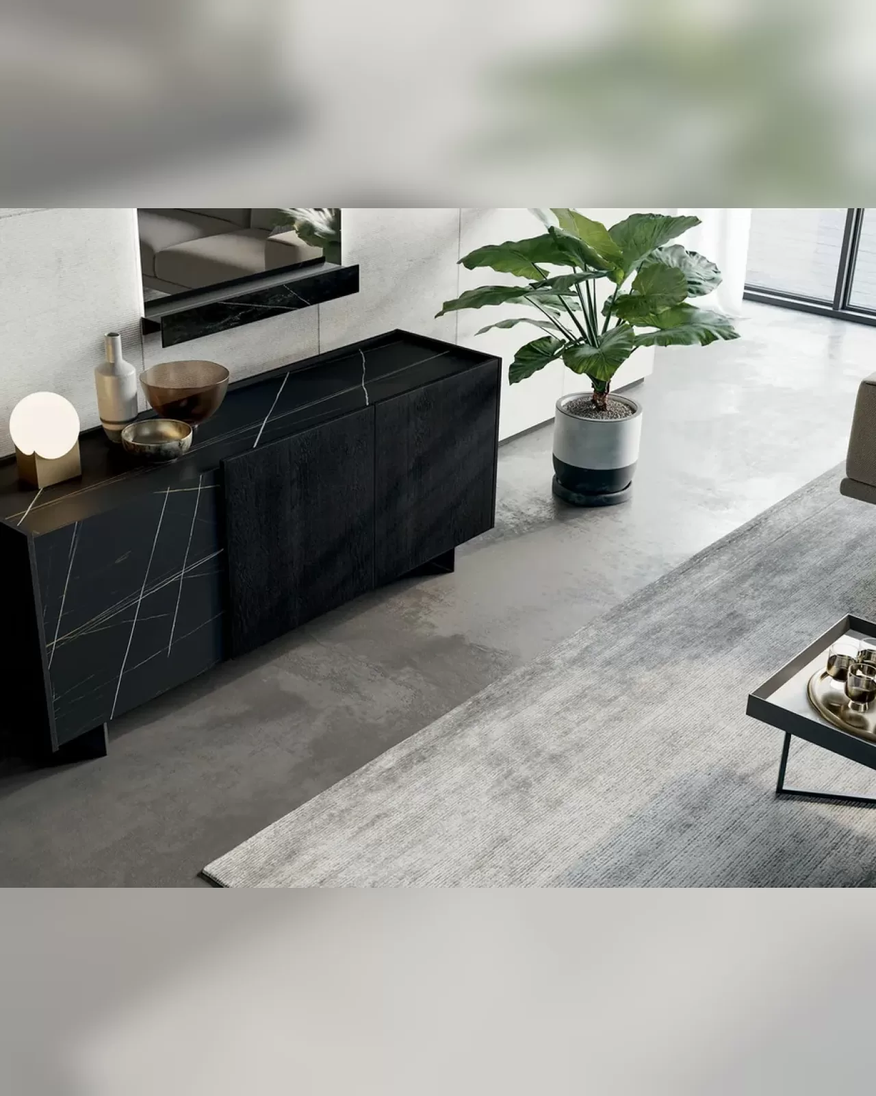 Line Mirror by Dall'Agnese, contemporary Italian mirror