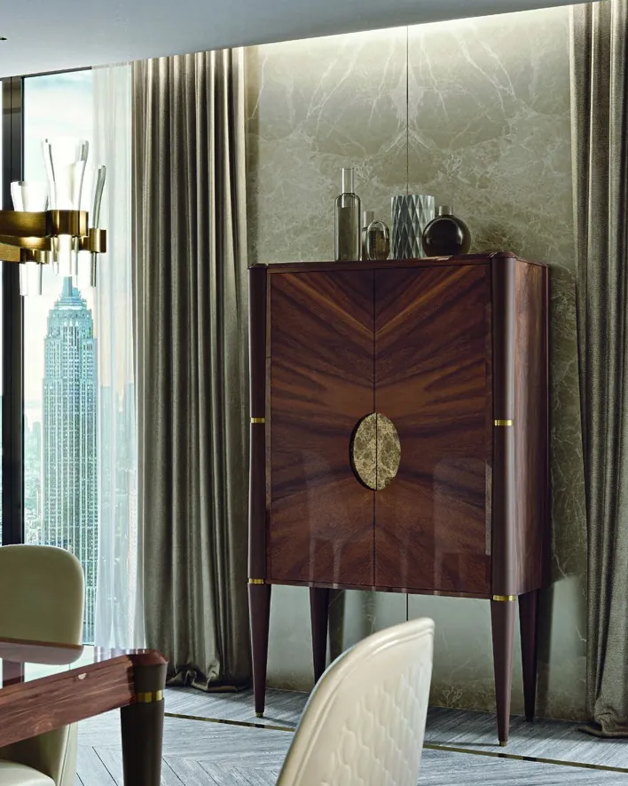 Ellipse Bar Cabinet, Living Room Furniture, by Francesco Pasi