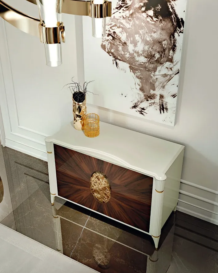 Ellipse Bedside Table, Francesco Pasi Italian furniture for the bedroom