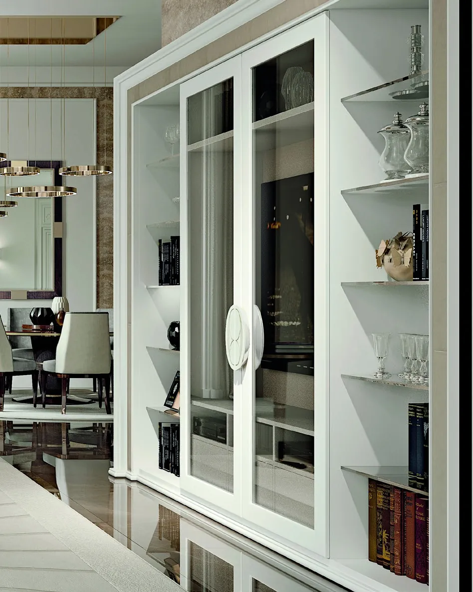 Ellipse Wall Unit with Sliding Doors, image 3 of 3, Italian furniture by Francesco Pasi