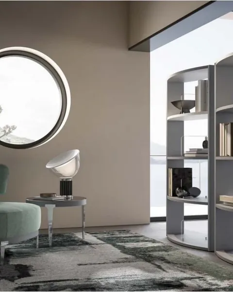 Signorini Coco Oceano Glass Showcase, image 4 of 6, Italian furniture for an apartment living room