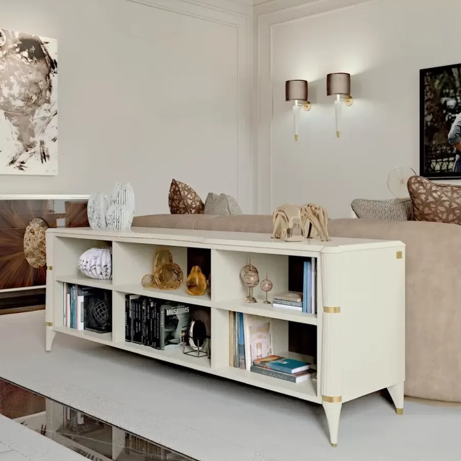 Ellipse Behind-Sofa Etagere by Francesco Pasi, console table, 168 cm wide