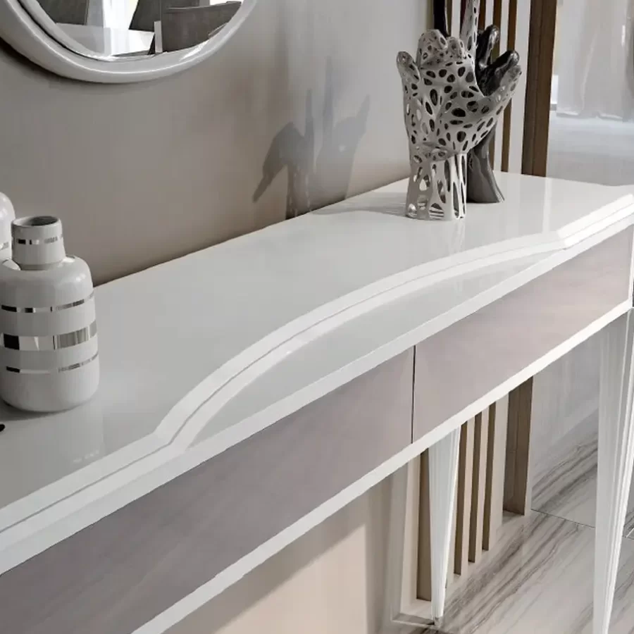 Ellipse Console with Two Drawers by Francesco Pasi, console table, 150 cm wide