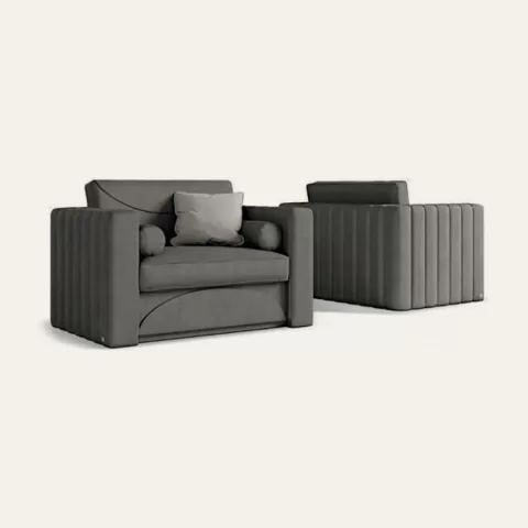 Armchairs, Ellipse Lounge Armchair by Francesco Pasi, Italian bedroom furniture