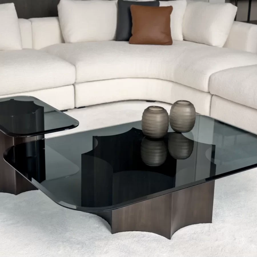 Florio Coffee Table by Cantori, made to order in Italy, coffee table, 140 cm wide