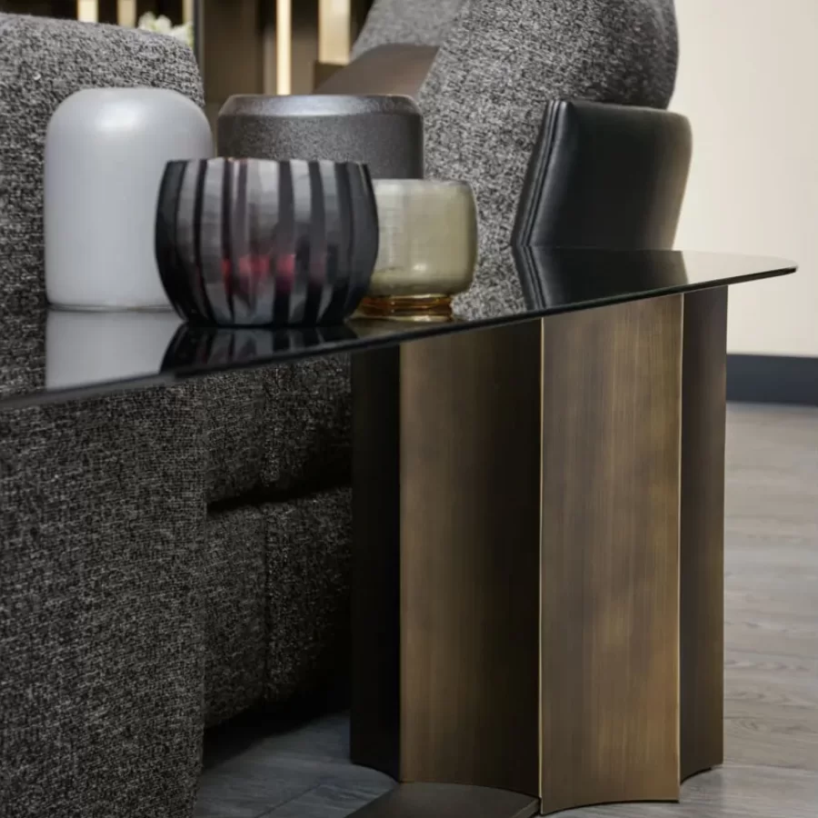 Florio Curved Coffee Table by Cantori, contemporary coffee table, 170 cm wide