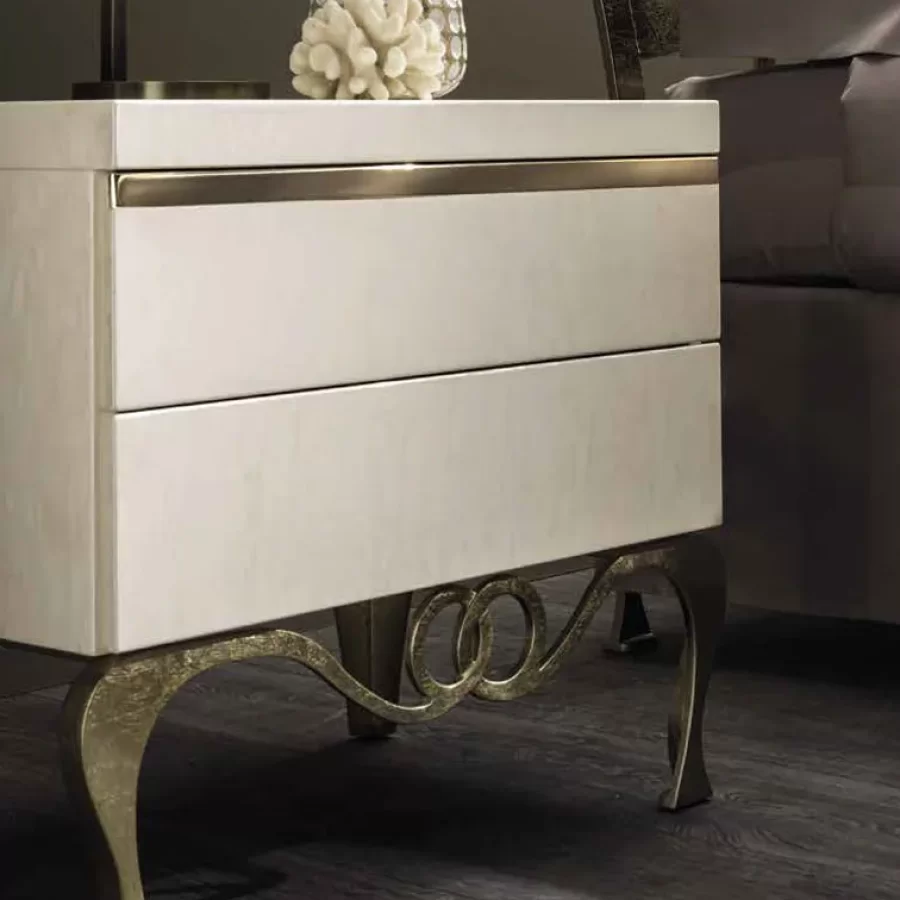 J'Adore Bedside Table by Cantori, for an Italian bedroom set