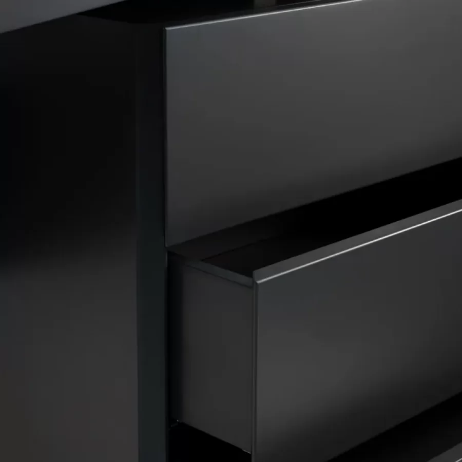 Macao Desk by Cantori, made to order in Italy, luxury office desk, 244 cm wide