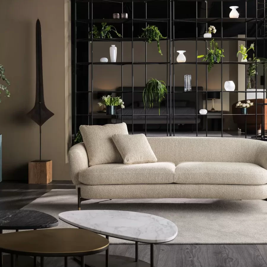 Miami Sofa by Cantori, made to order in Italy, living room furniture, 225 cm wide