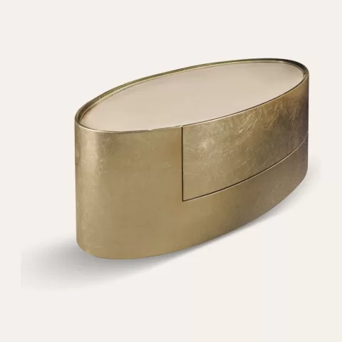 Mirage Elliptical Bedside Table