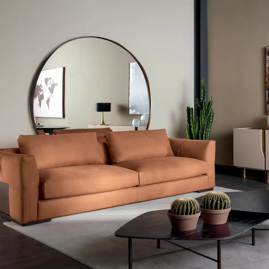Montecarlo Sofa by Cantori, luxury couch, 250 or 280 cm wide