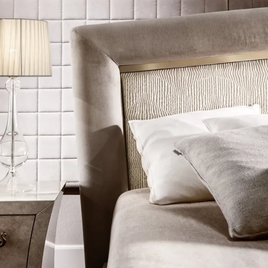 Portofino Bed by Cantori, luxury king size bed, for 160, 180 or 200 x 200 cm mattresses
