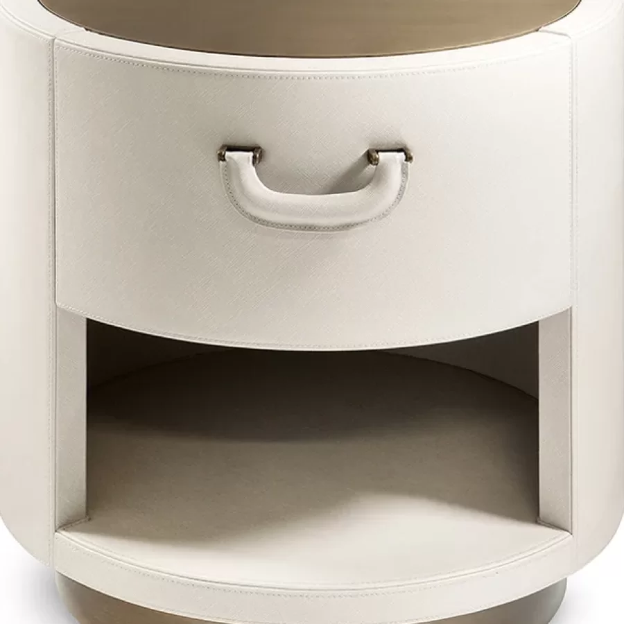 Valentino Bedside Table by Cantori, Italian bedroom design
