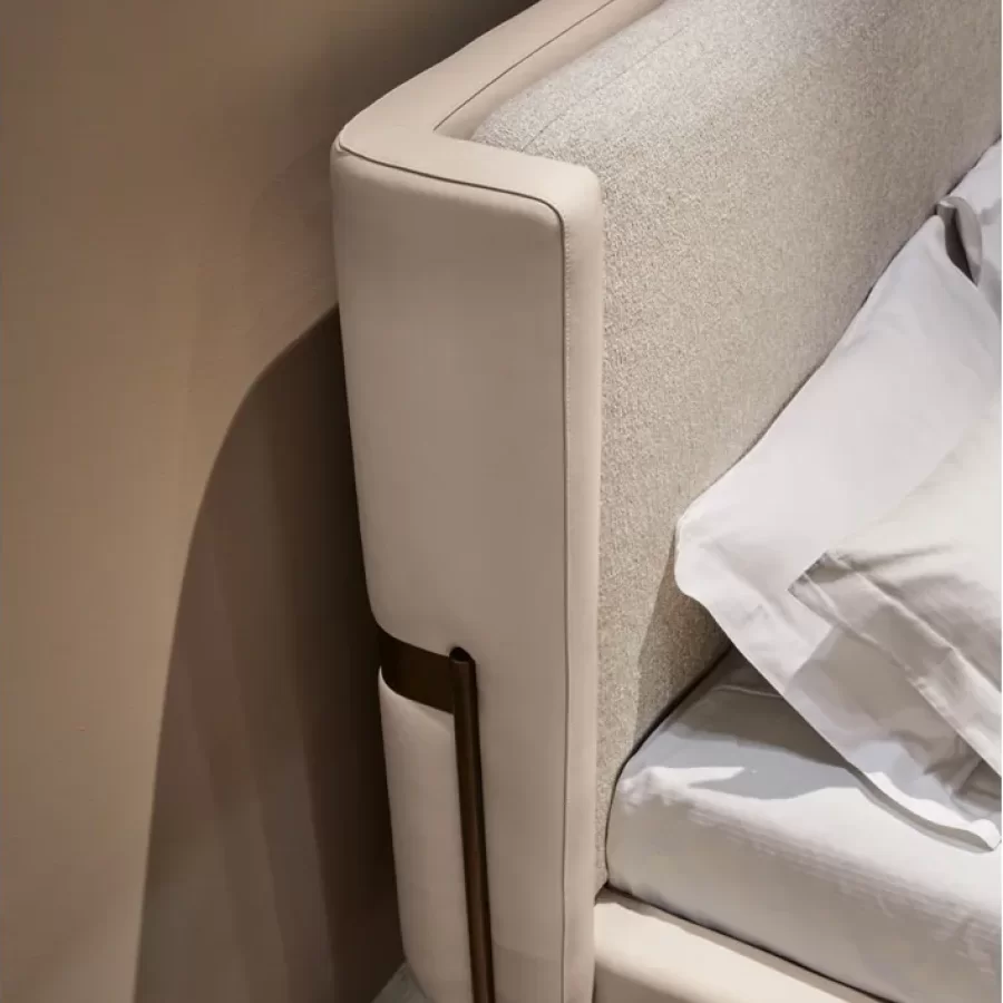 Valley High Bed by Cantori, luxury bed, for 160, 180 or 200 x 200 cm mattresses