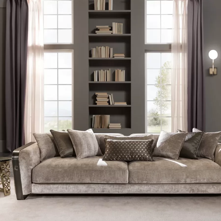 Voyage Sofa by Cantori, made to order in Italy, luxury couch, 240 or 280 cm wide