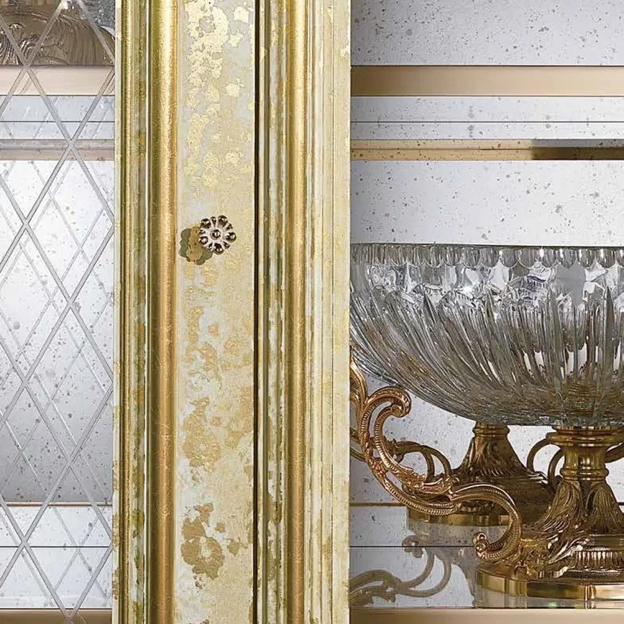 Aida Four-Door Showcase AD019 by Cappelletti, dining room furniture, 222 cm wide