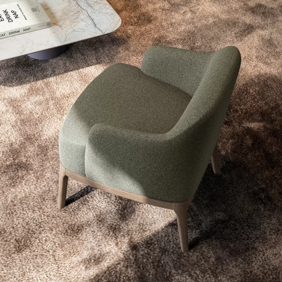 Gulp Lounge Armchair by Dall'Agnese, accent armchair, accent chair, 67 cm wide