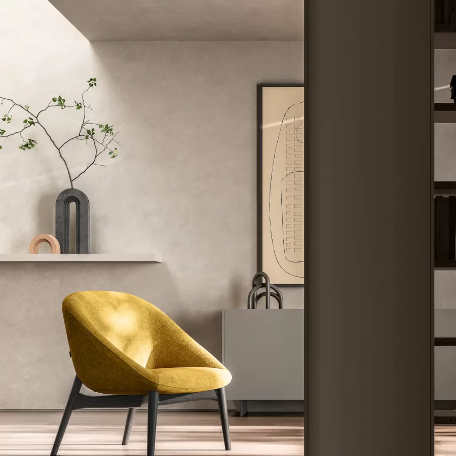 Le Mans Lounge Armchair by Dall'Agnese, accent chair, luxury armchair, 76 cm wide