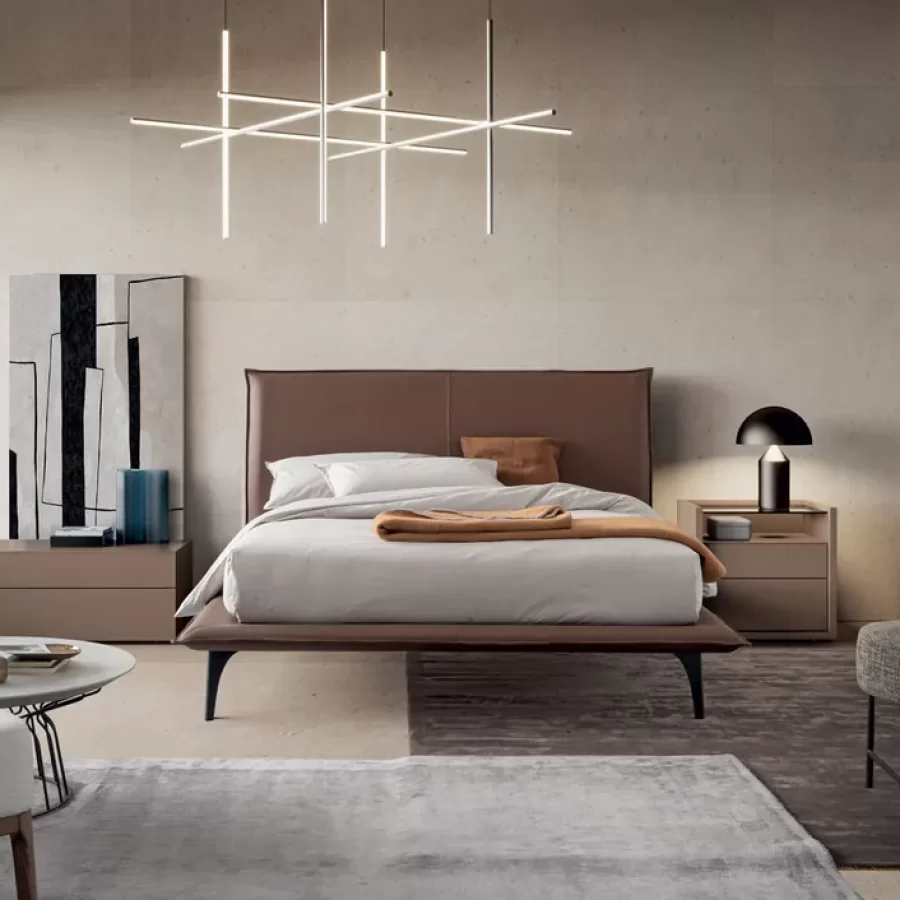 Space Bed by Dall'Agnese, Italian bed, for 160 or 180 x 200 cm mattresses