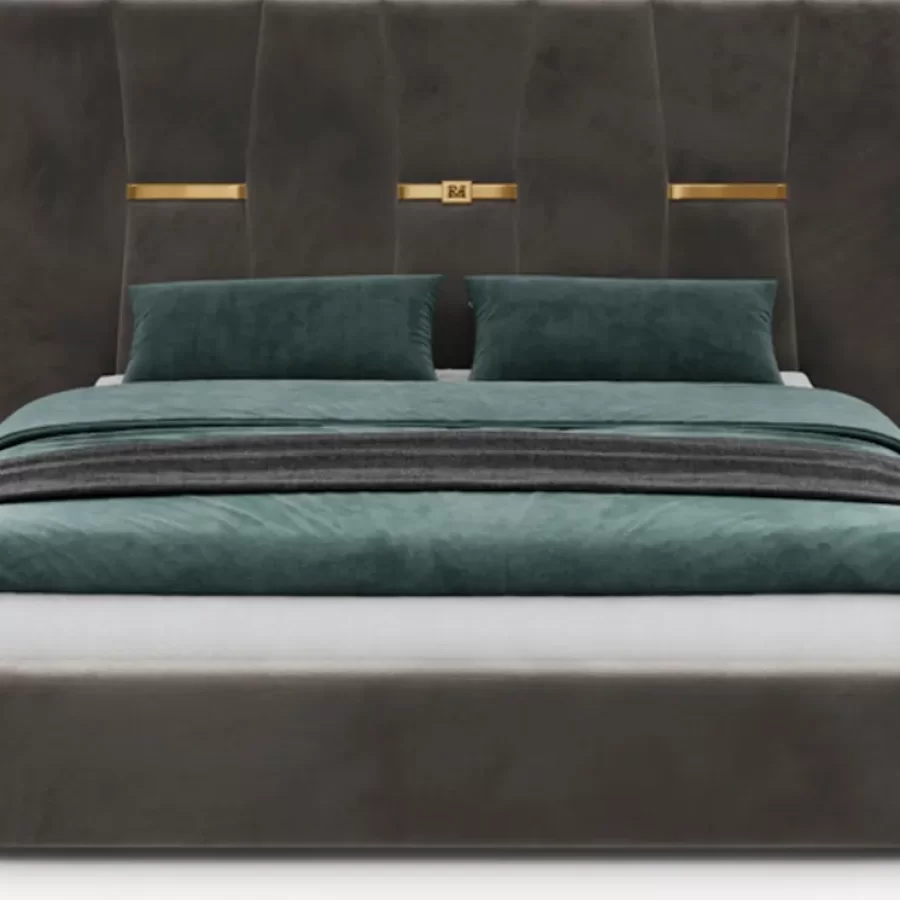 Epidote New Bed by Epoque, luxury bedroom furniture, with storage, upholstered bed
