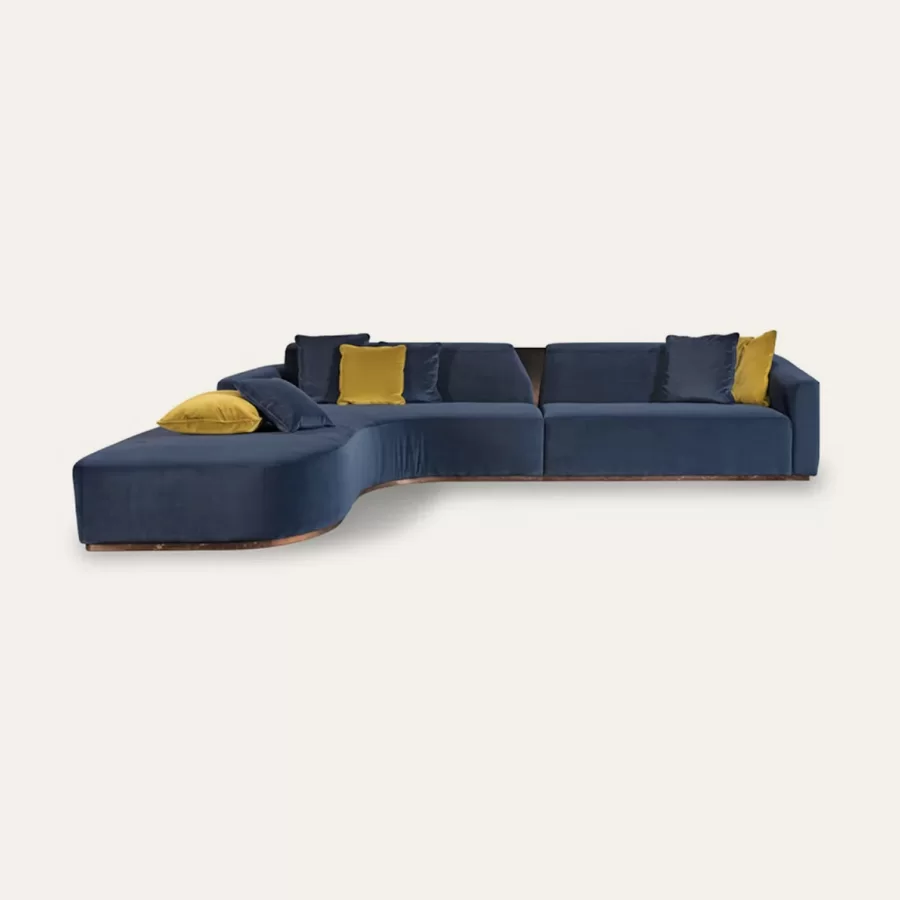 Krypton Sofa by Epoque, Italian furniture company for the living room, curved sofa