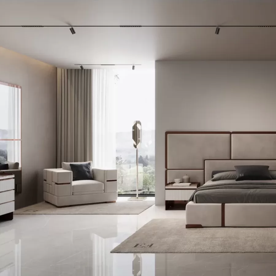 Morganite Pouf by Epoque, Italian furniture company for the living room, in leather
