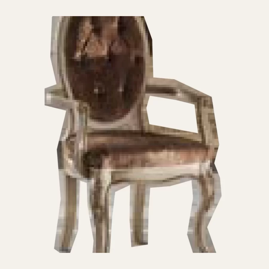 Gran Guardia Tufted Carved Armchair, Fabric by Francesco Pasi, luxury armchair, 61 cm wide
