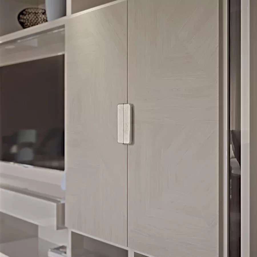 Icon Wall System with TV Opening, Medium by Francesco Pasi, TV unit for living room, 368 cm wide