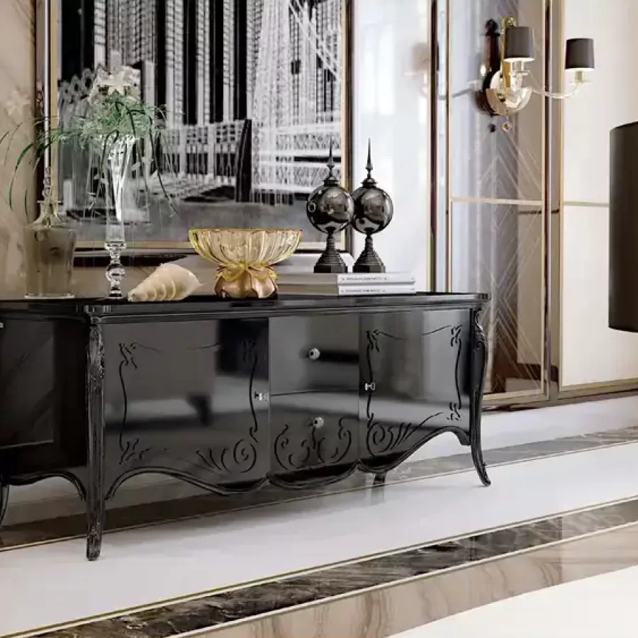 Opera TV Stand 3031 by Francesco Pasi, TV unit for living room, 195 cm wide