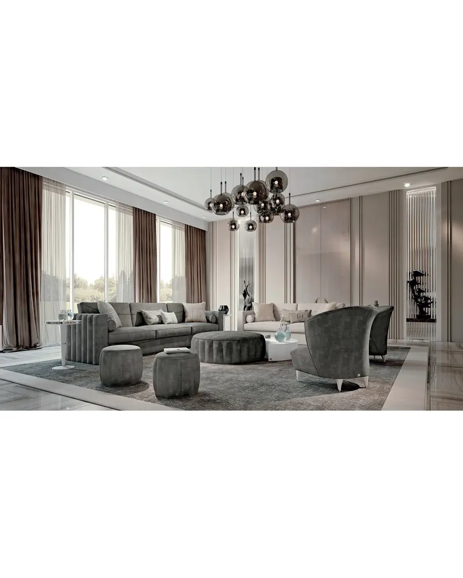 Ellipse large round pouf, Francesco Pasi, supplementary photo, photo 1 of 8
