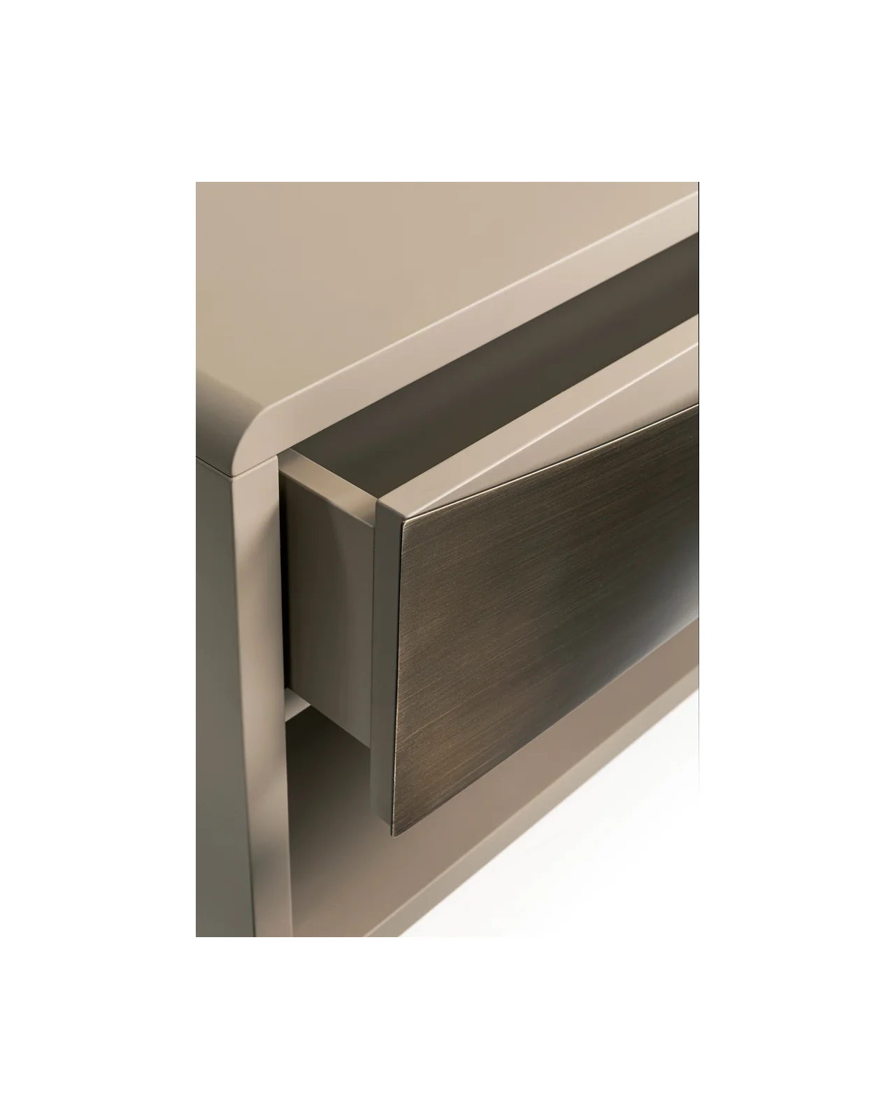 Concetto bedside table by Cantori, in an interior setting, photo 3 of 5