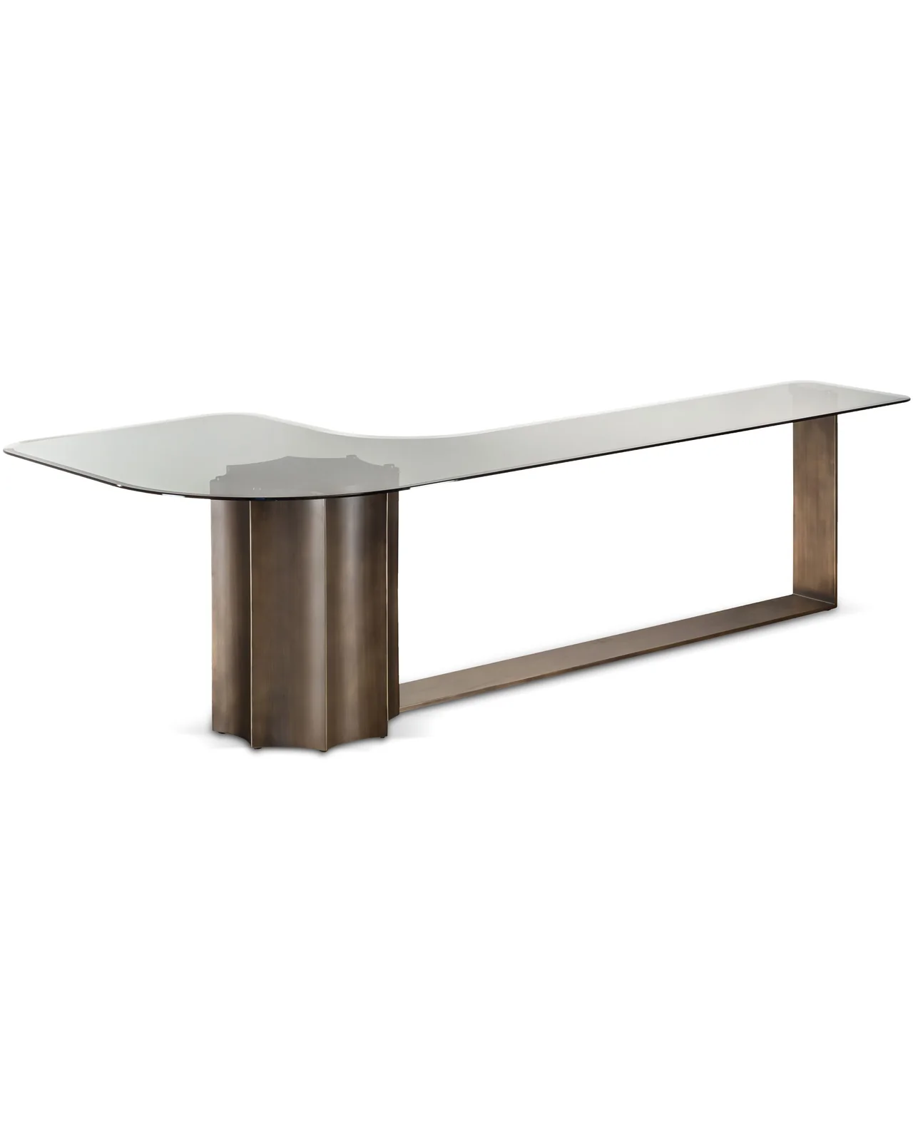 Florio Curved coffee table by Cantori, studio view, photo 1 of 4
