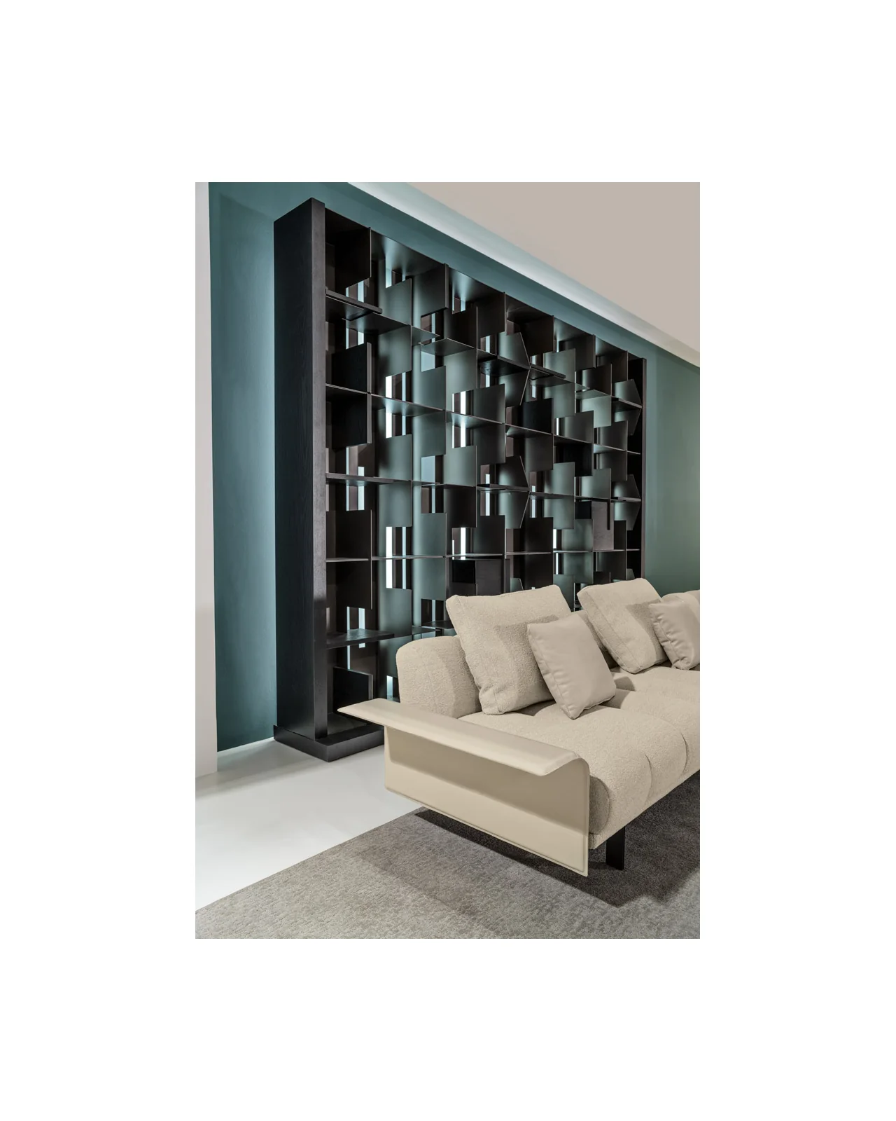 Hong Kong bookcase composition by Cantori, in an interior setting, photo 15 of 17