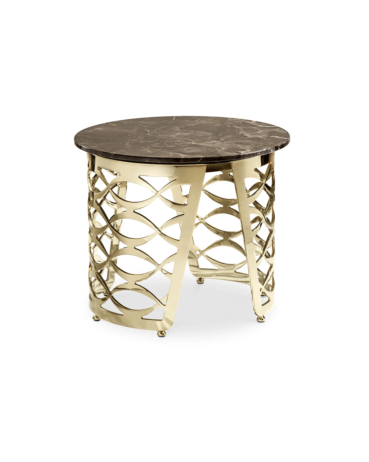 Isidoro round coffee table by Cantori, studio view, photo 1 of 2