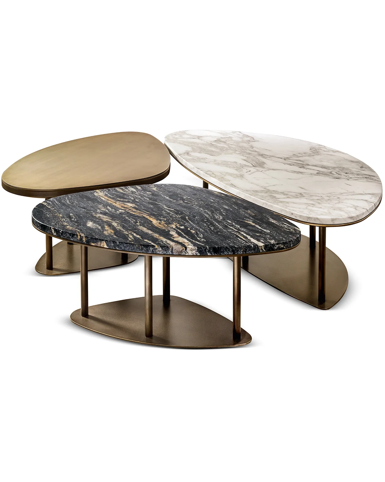Ninfea coffee tables by Cantori, studio view, photo 1 of 11, Nobili Design catalog