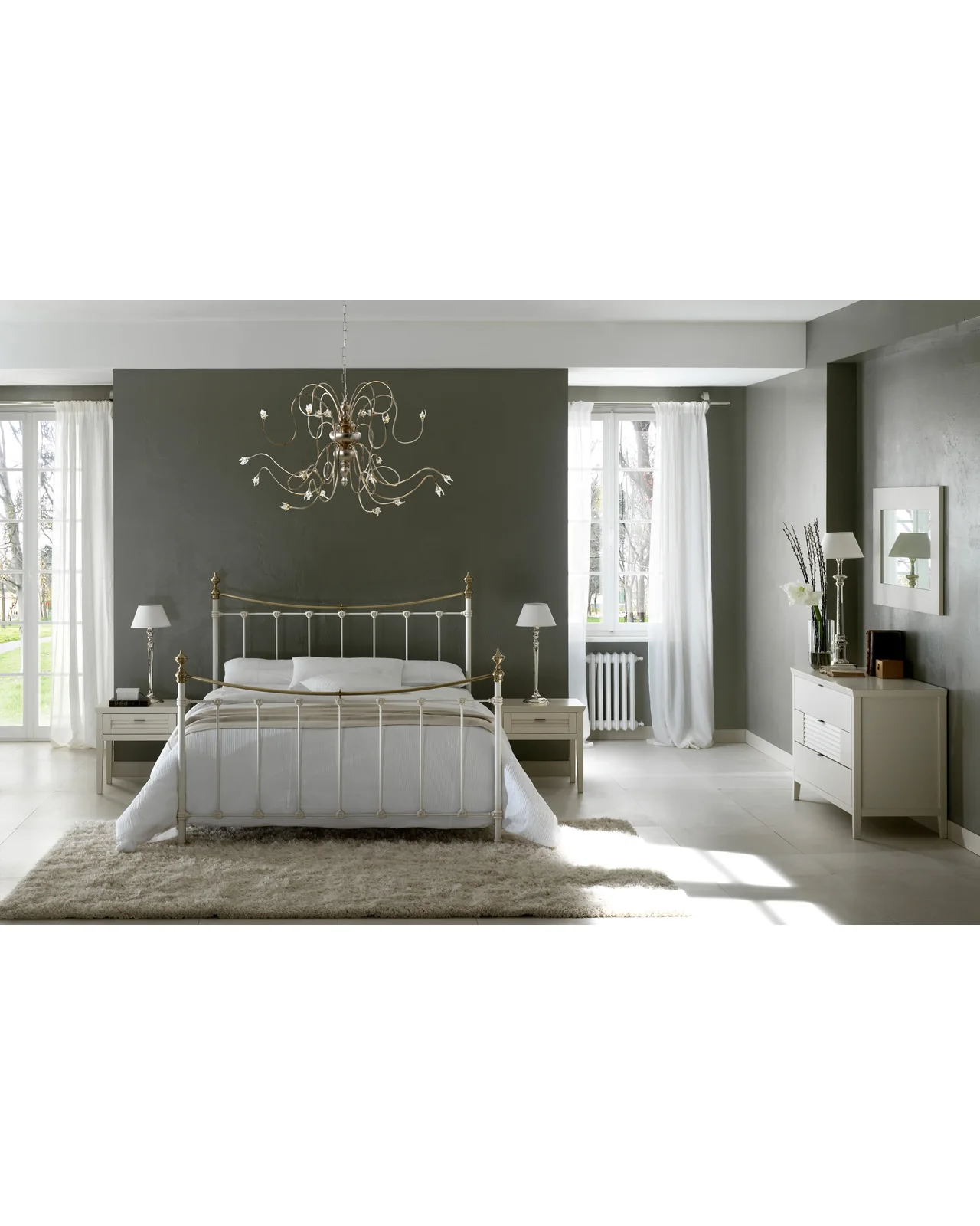 Letto Oliver di Cantori, ambientato, foto 3 di 4, catalogo Nobili Design